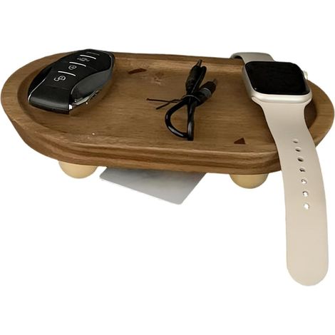 Réhausseurs en Bois pour Décoration Petite étagère Ovale en Bois  Présentoir d'exposition à parfums Pour hôtel, cuisine, salle de bain, évier, toilettes, café, , bougie, éponges, parfums (1/5)