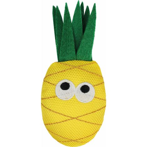 Gioco in tessuto impermeabile con catnip modello Ananas per gatti
