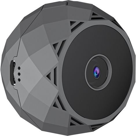 JSSEVN - Mini-WLAN-Spionagekamera mit Audio und Video, Überwachungskamera für den Innen- und Außenbereich, lange Aufnahmezeit, 360° drehbarer Magnet (1/4)