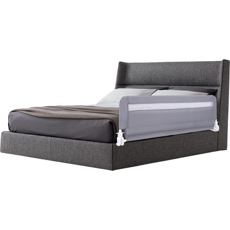 Barrière de lit pour enfants, garde-corps de lit pliable, barrière de lit en maille pour tout-petit, barrières de sécurité en maille, barrière latér (1/5)