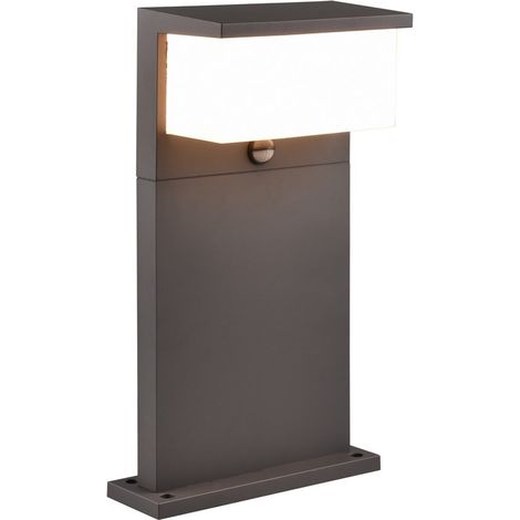 Borne extérieure LED 13W avec détecteur de mouvement JEVELLO Trio anthracite IP54 45 cm (1/4)