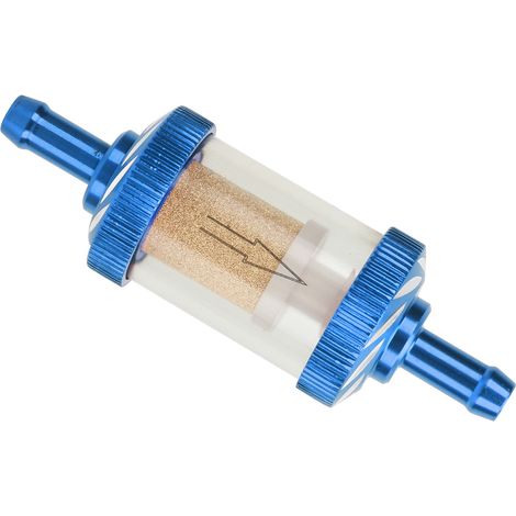 Filtre à essence moto en ABS résistant à la chaleur, pour carburant, diamètre 6 mm, bleu, pièce de rechange motocyclette (1/5)