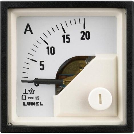 Amperometro analogico Lumel ma16 impermeabile 48x48 mm