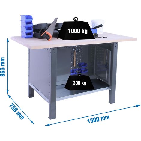 Simonrack BT6L Pro Arbeitstisch Grau Robust