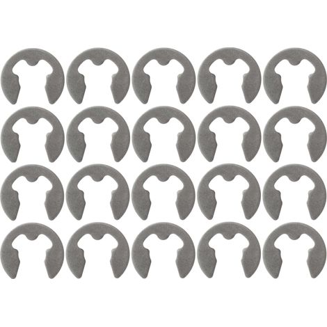 10x Circlip externe bague de retenue en forme de E de sûreté pour arbres en acier à ressorts DIN 6799 Anneau de retenue Rondelle Blocage Pince Transmission, Ø 12mm