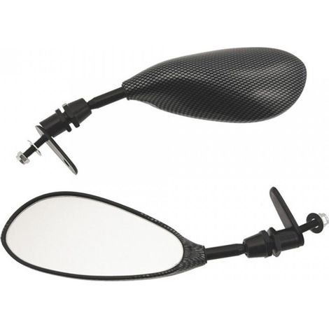 paar spiegel one für motorrad moped look carbon m6 pas 1.00 neu