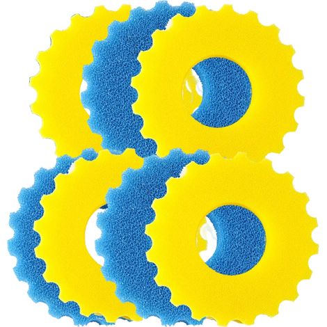 Éponge Filtrante - Pour Filtre De Bassin À Pression - Lot De 2 Pièces - Grossier Et Fin - Dimensions 150 X 100 X 50 Mm (1/5)