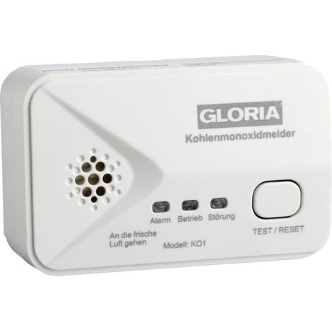 Gloria KO1 Détecteur de monoxyde de carbone à pile(s) Gaz détecté monoxyde de carbone (1/3)
