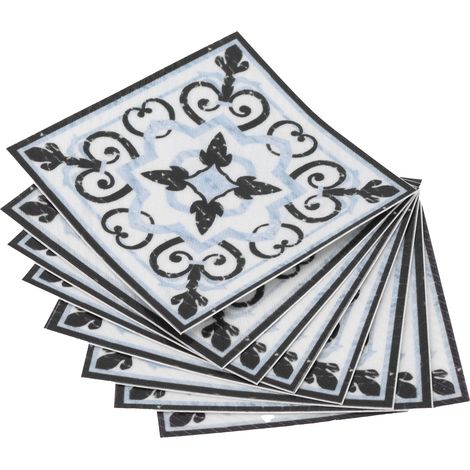 20 Stück selbstklebende Fliesenaufkleber aus PVC, diagonale Bodenaufkleber, Wohnzimmerdekoration (1/5)