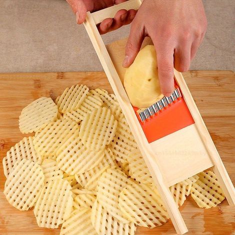 Coupe-légumes manuel forme fleur pour pommes de terre (1/5)