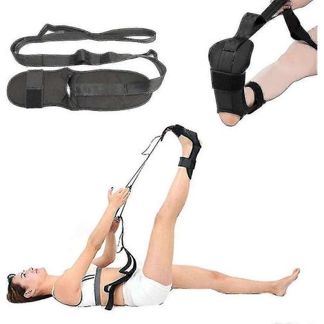 Sangle d'étirement pour le yoga, élastique d'étirement des ligaments de la cheville, boucle de ceinture, bande d'étirement des ligaments, extenseur de jambes pour le fitness (1/5)