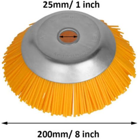 Brosse débroussailleuse pour arbre 25,4 mm – Fil de nylon solide