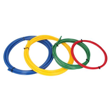 BUNTHAUS Lot de 4 cintreuses de tuyaux en cuivre AC 1/4 pouce, 3/8 pouce, 1/2 pouce, 5/8 pouce, 13 pieds de long, en plastique PE, outil de cintrage de tuyaux intégré (1/5)
