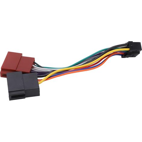 Adaptateur de Connecteur de Faisceau de Câblage ISO, Prise de Remplacement pour Métier à Tisser pour Radio Stéréo de Voiture, 16 Broches, adapté pour (1/5)