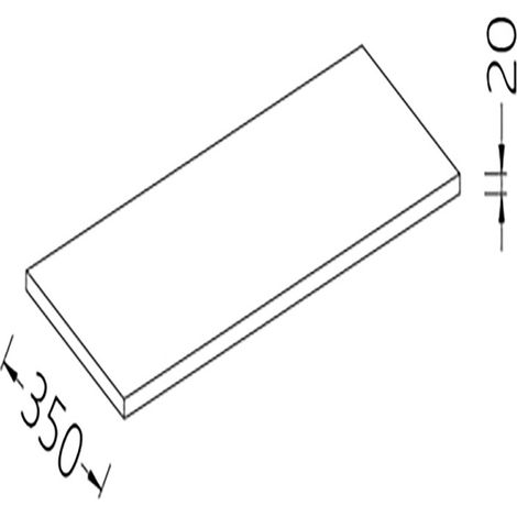 Option- tablette service surélevée inox aisi - Diamond