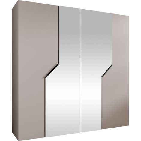 Armoire Hartford 598, Cachemire, 202x200x52cm, Portes d'armoire: Avec des charnières, Nombre d'étagères: 0 (1/5)