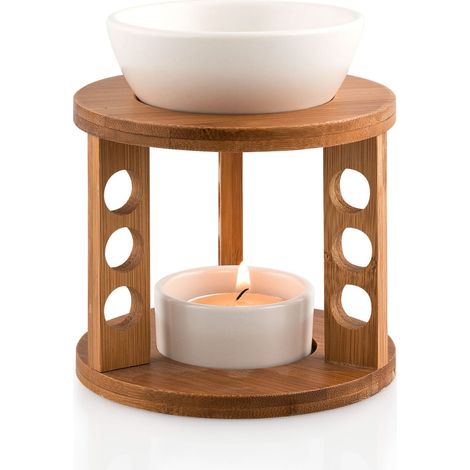 Pajoma 13813.0 - Lampada brucia-essenze in bambù e Ceramica (1/4)