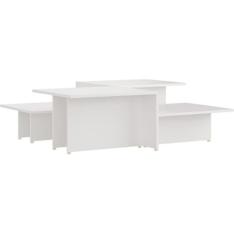 Maison Exclusive - Couchtische 2 Stk. Weiß 111,5x50x33 cm Holzwer
