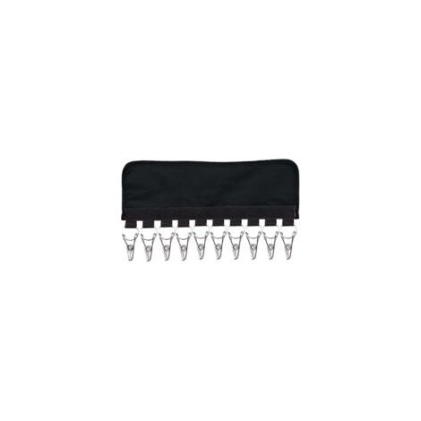 Porte-casquettes, organiseur mural pour casquettes, cintre pour casquettes, support de rangement pour casquettes de baseball, pour chapeaux, foulards, 10 clips (noir) - Crezuo (1/4)