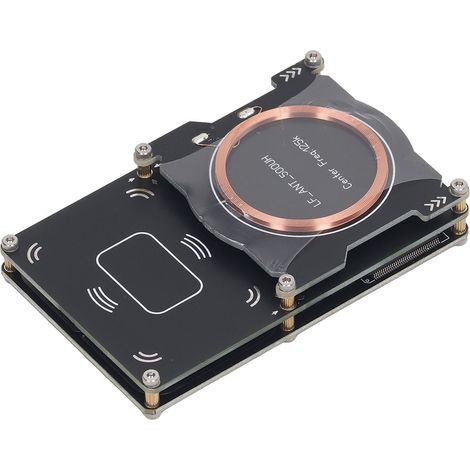 Kit lecteur/graveur de cartes NFC avec mémoire de 512 Ko, incluant 4 cartes UID et 1 porte-clés pour portail d'immeuble. (1/5)