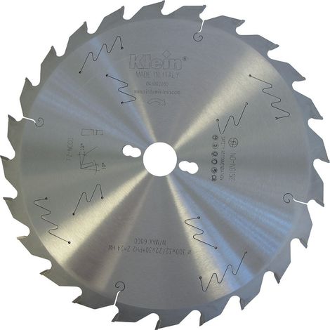 Lama circolare universale HW e per multilame D=250, d=30, B/c=3.2/2.2, Z (Nr. denti)=20, Fori trasc.=PH02 DA250.01830 KLEIN (1/4)