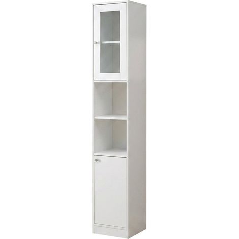 Mobile Colonna Bagno Verticale Salvaspazio Melaminico 30x30x180 Cm