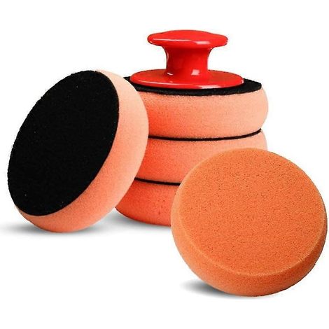 Kit de 5 applicateurs de cire pour voiture, applicateurs en mousse souple. (1/5)