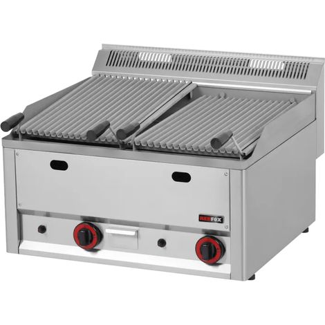 Grill pierre de lave à gaz double 2x 31x48 sans soubassement REDFOX - GL 60 GL - REDFOX