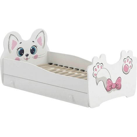 Lit simple Pink Cat 160x80 avec tiroir