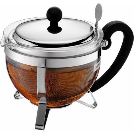 Bodum Chambord Teekanne 1 Liter Grau Transparent
