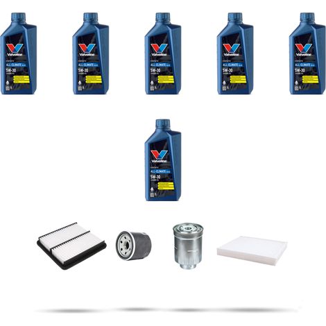 Kit tagliando 4 FILTRI e 6L OLIO compatibile con Mazda 6 (GH) 2.2 CD 92kw dal 2009 (1/5)