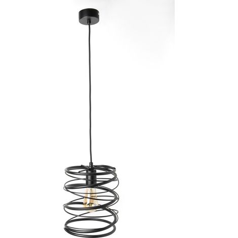 Lampada a sospensione moderna Loft Spring 2784/Z-B-1 nera (1/5)