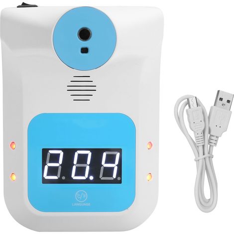 Thermomètre Infrarouge Frontale Sans Contact Numérique LCD Mural (1/5)