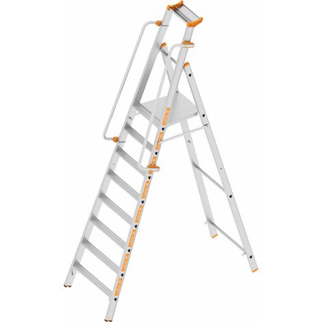 Layher Topic 1074 konische Plattformleiter 8 Stufen