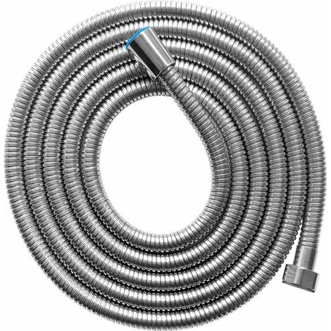 Double Locking Stainless Steel Shower Hose, Chrome Hand Held Shower Head Hose with Brass (Long 3.0 Meters) (1/5)