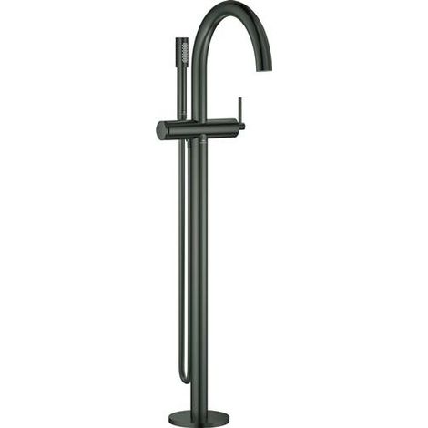 GROHE Mitigeur EH-bain/douche Atrio 24368 FMS Montage au sol hard graphite brossé, 24368AL0