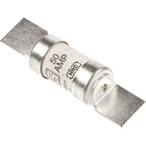 Fusible standard Britannique, 50A, F2, gG, HRC 415V c.a. (1/3)