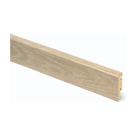 BATTISCOPA MDF ROVERE SBIANCATO RETTANGOLARE CM. 5