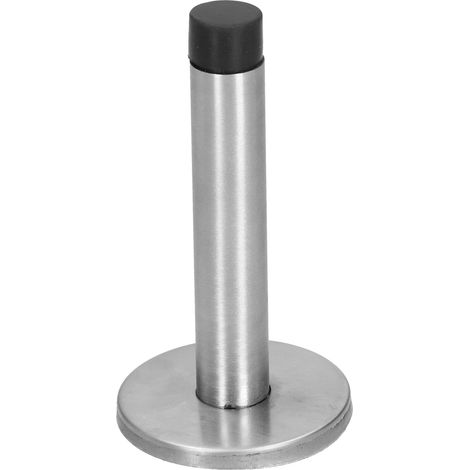 Butée de porte en acier inoxydable, silencieuse, fixée au mur, pour maintenir la porte ouverte.