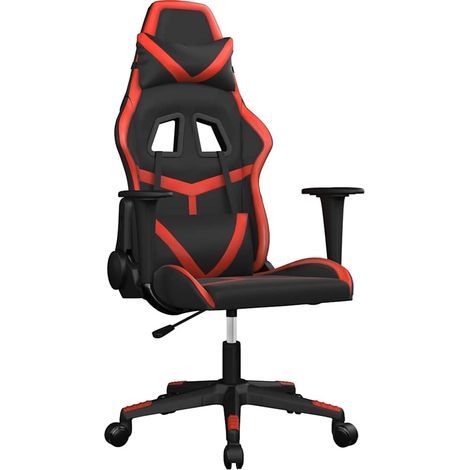Maison Exclusive - Sedia da Gaming Nera e Rossa in Similpelle (1/5)