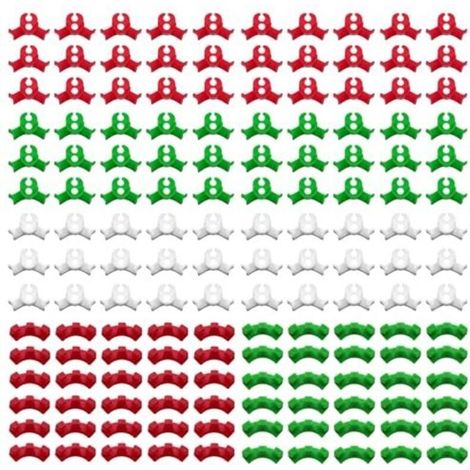 Pinces de tuteurage, 150 pièces, clips LST, clips de palissage à faible contrainte à 90 degrés pour courber les tiges des plantes et modifier leur direction de croissance (2 tailles) (1/4)