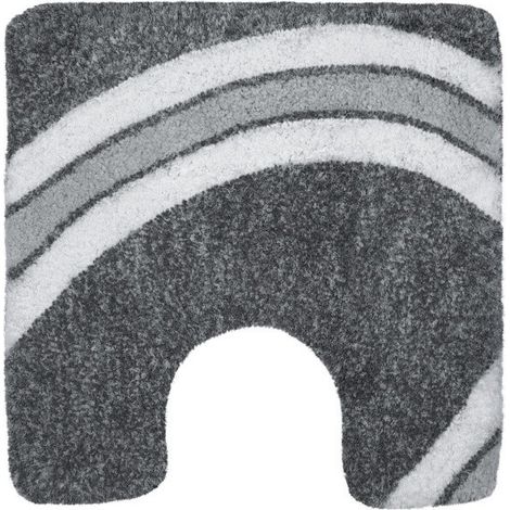 Tapis de bain Microfibre CURVE 55x55cm Gris Spirella (1/2)