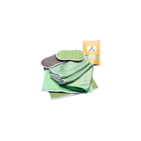 Générique Lot de 6 Chiffon Bambou Microfibre pour Vitres Miroirs Carreaux Carrosserie Microfibre Bambou Vitre Ménage Salle de Bain