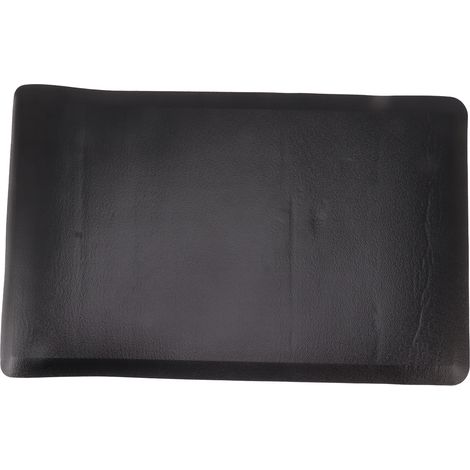 Tapis de cuisine antidérapant imperméable et anti-huile 44x70cm noir, paillasson décoratif pour maison, bureau, hôtel (1/5)