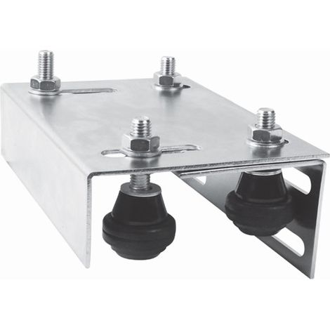 Deco Fer Forge – Plaque de guidage réglable à visser avec 4 olives en nylon Ø43mm – Hauteur 75mm, longueur 220mm – Résistance à l'usure accrue