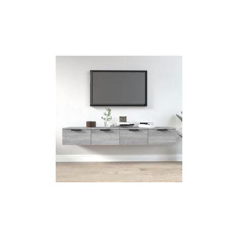Armoires murales 2 pcs Sonoma gris 68x30x20 Bois ingénierie (1/5)
