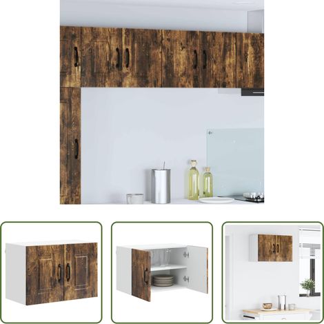 Holzschrank - Küchenschrank Kalmar Geräucherte Eiche 60 x 31 x 40 cm (1/5)