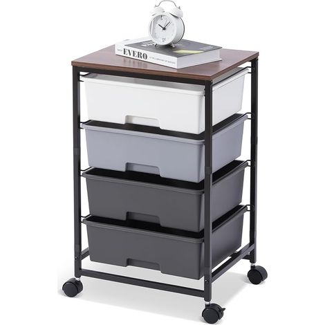 4 Drawer Storage Trolley On Wheels (1/5)