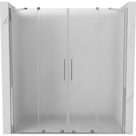 Mexen Velar Duo puertas de ducha correderas 200 cm, escarcha, cromo - 871-200-000-32-01 (1/5)