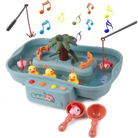 Jouet De Bain - Jouet De Peche Pour Enfant - Ensemble De Jeux Aquatiques - Bleu - 1 Lot (1/4)